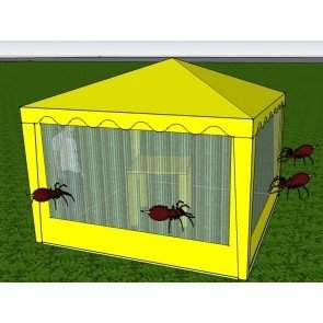Стенка к шатру Митек с антимоскитной сеткой 2,5х2,0 (к беседке 2,5х2,5 и 5,0х2,5), арт.: 00-00001396