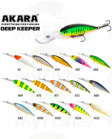 Воблер Akara Deep Keeper 110F 32 гр. (1-1/7 oz 4,3 in) A1; DK100F-A1, арт.: 71588-KVR