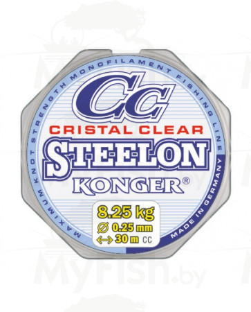 Леска KONGER STEELON CRISTAL CLEAR 30 м, арт.: УТ-00002520-RI