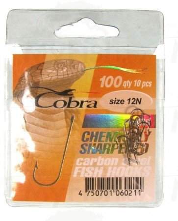 Крючки Cobra ROUND, 100N, 10 шт. , арт.: C100N-002-SB