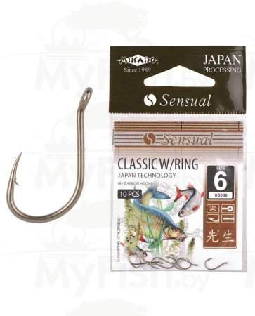 Крючки MIKADO SENSUAL Classic W/Ring, BR, арт.: 408964-ART-SB