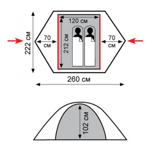 Экспедиционная палатка TRAMP Sarma 2 (V2)