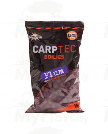 Бойлы тонущие DYNAMITE BAITS Carp-Tec Plum 15 мм. 1 кг., арт.: DY1169-NORM