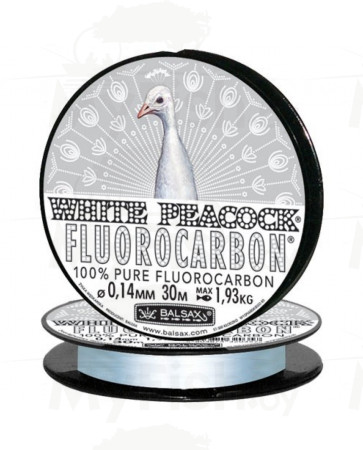 Леска флюорокарбоновая Balsax White Peacock Fluorocarbon 30/025, арт.: 402169-ART