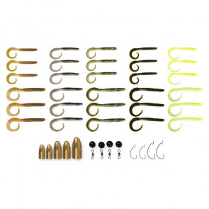 Набор Savage Gear Rib Worm Kit, 30+17шт