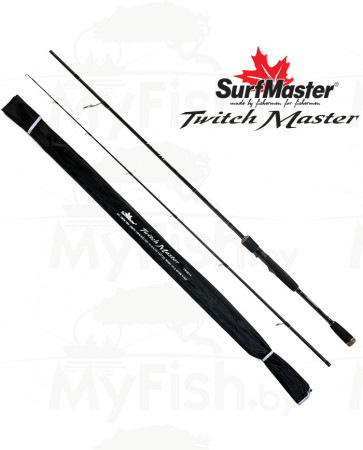 Спиннинг штекерный (угольный) 2 колена S Master Twich Master M (5-15) 1,98 м; SMTM-198M, арт.: 98573-KVR