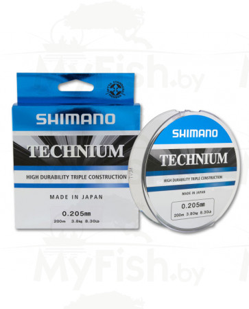 Леска монофильная Shimano Technium New 200м, 0.305мм, арт.: TEC20030