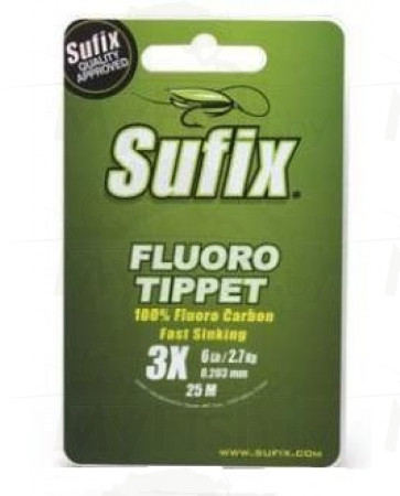 SUFIX Fluoro Tippet Clear, 0,158 мм, 1,8 кг, 25 м , арт.: DS1IL017024A3F