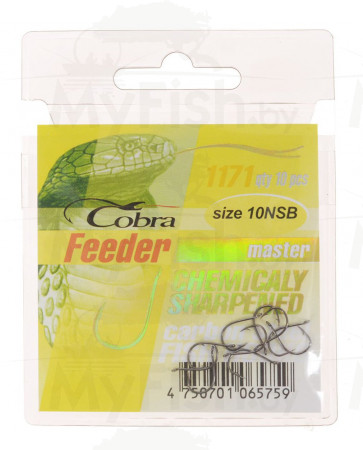 Крючки Cobra FEEDER MASTER, 1171NSB, 10 шт. , арт.: C1171NSB-SB