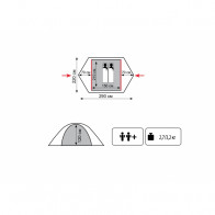 Универсальная палатка TRAMP Lite TOURIST 2