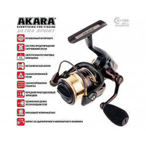 Катушка безынерционная Akara Ultra Sport 1000 10+1 bb