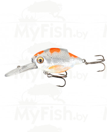 Воблер Savage Gear 3D Crucian Crank 34 SF DR, 3.4см, 3.4гр, 03-Pearl White Silver, арт.: 53771-STR1