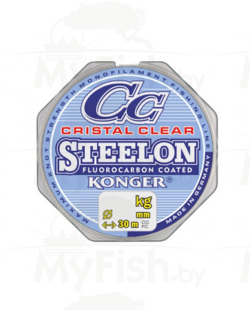 Леска KONGER STEELON CRISTAL CLEAR FLUOROCARBON 30 м, арт.: УТ-00002504-RI