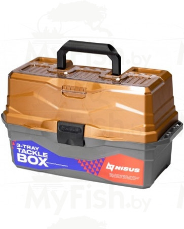 Ящик для снастей Tackle Box трехполочный NISUS TON-242374, арт.: 104745-KVR