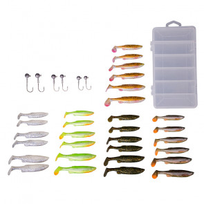 Набор Savage Gear Fat Minnow T-Tail Kit, 30+6шт