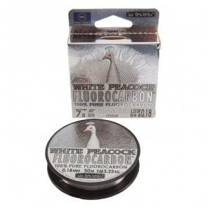 Леска флюорокарбоновая Balsax White Peacock Fluorocarbon 50м, арт.: 402050-ART-SB