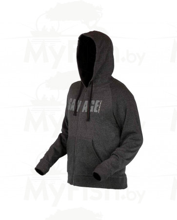 Толстовка Savage Gear Simply Savage Zip Hoodie, XL, арт.: 57043-STR1