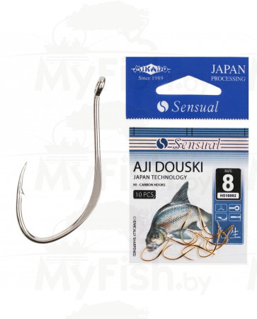 Крючки MIKADO SENSUAL AJI DOUSKI, №12, NI, 10шт, арт.: 401898-ART