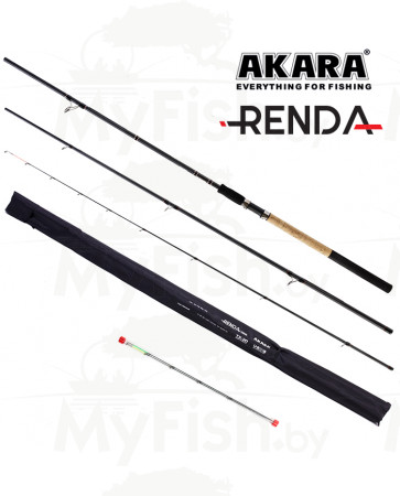 Удилище штекерное (угольное) фидерное 3 колена Akara Renda Feeder TX-20 (40-80-120) 3,6 м; ARF-360, арт.: 94113-KVR