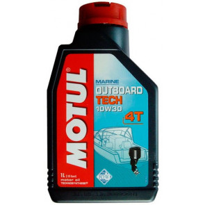 Моторное масло Motul Outboard Tech 4T 10W-30 для 4-тактных бензиновых двигателей, созданное по технологии Technosynthese., арт.: 106453