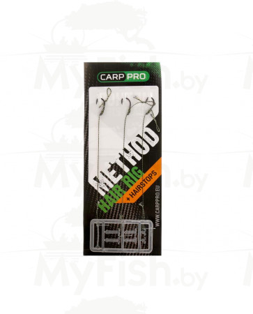 Готовые поводки Carp Pro Method Hair Rig Hooklink 15LB №10, арт.: CPMR1510-FL