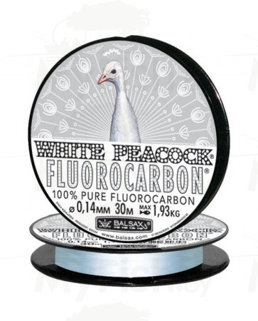 Леска флюорокарбоновая Balsax White Peacock Fluorocarbon 30/020, арт.: 402167-ART