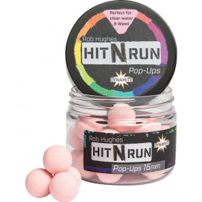 Бойлы плавающие DYNAMITE BAITS Hit n Run Pop-Up Pastel Pink 15 мм., арт.: DY1270-NORM