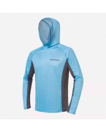 ЛОНГСЛИВ FINNTRAIL WAVE BIG LOGO LIGHTBLUE M, арт.: 6614LightBlue-M-FINN