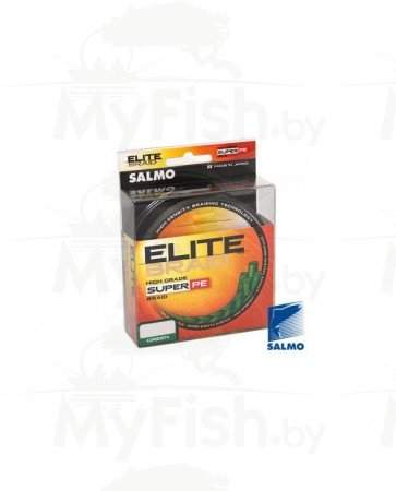 Плетеная леска SALMO ELITE BRAID, размотка 91 м., зеленая, арт.: 4815-000