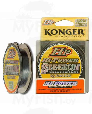 Леска монофильная KONGER STEELON HI POWER fluorocarbon 100 м. 0,20мм, арт.: 241100020-RI1