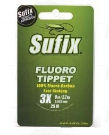 SUFIX Fluoro Tippet Clear, 0,138 мм, 1,4 кг, 25 м , арт.: DS1IL015024A3F