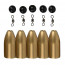 Набор Savage Gear Brass Bullet Kits, 7гр, 5шт, арт.: 55154-STR1