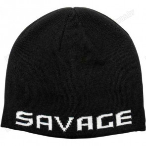 Шапка Savage Gear Logo Beanie One Size Black/White, арт.: 73739-STR1