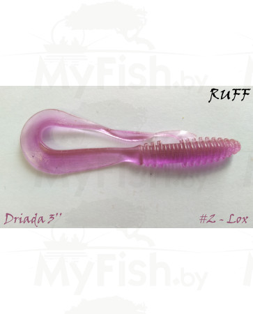 Съедобная плавающая резина RUFF DRIADA 3" (76 мм) 6 шт., арт.: RUFF-DRIADA3"-SB