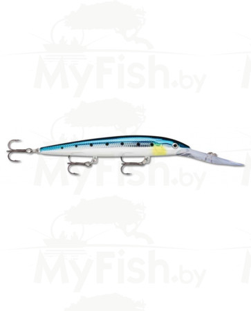 Воблер RAPALA Downdeep Husky Jerk 14 суспендер 4,4-5,5м, 14см, 23гр. DHJ14-BSRD, арт.: DHJ14BSRD