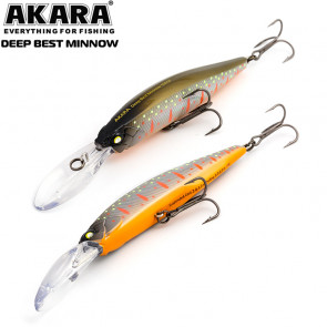 Воблер Akara Deep Best Minnow 100SP 16гр. (4/7 oz 3,9 in); DBM100F, арт.: DBM100F-SB-KVR