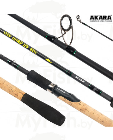 Спиннинг штекерный (угольный) 2 колена Akara Hard Jig MHF882 TX-30 (14-42) 2,65 м; 882MHF-265, арт.: 94132-KVR