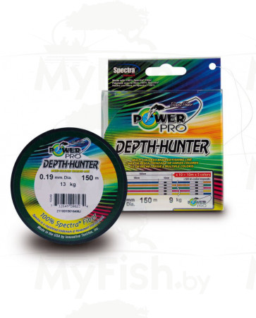 Леска плетеная Power Pro Depth Hunter, 200м, арт.: PPBI20000MJ-SB