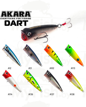 Воблер Akara Dart 50F 4 гр. (1/7 oz 2,0 in) A102; D50F-A102, арт.: 94262-KVR