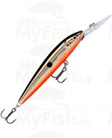 Воблер RAPALA Downdeep Husky Jerk 14 суспендер 4,4-5,5м, 14см, 23гр.DHJ14-SBR, арт.: DHJ14SBR