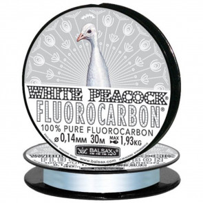 Леска флюорокарбоновая Balsax White Peacock Fluorocarbon 30м, арт.: 402030-ART-SB