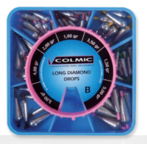 Набор длинных грузил Colmic Long diamond-box B, арт.: POMA02B-CLC