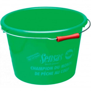 Eмкость для прикормки Sensas SENSAS 15L GREEN BUCKET, арт.: SE-06035