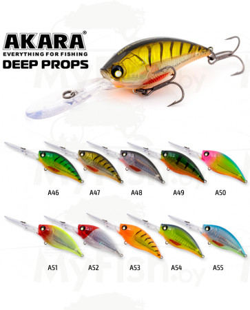 Воблер Akara Deep Props 70F 23 гр. (4/5 oz 2,8 in) A47; DP70F-A47, арт.: 93193-KVR