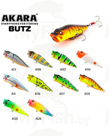 Воблер Akara Butz 55F 4,5гр. (1/6 oz 2,2 in) A106; B55F-A106, арт.: 93713-KVR