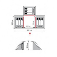 Кемпинговая палатка TRAMP Brest 9 (V2)