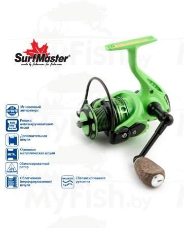 Катушка безынерционная Surf Master Tirata FT2500A, 7+1bb, з/ш; SMFT2500-8, арт.: 80375-KVR