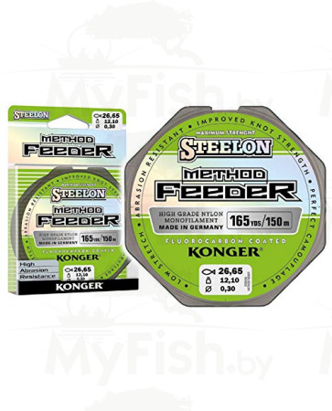 Леска монофильная KONGER STEELON METHOD FEEDER 150 м. 0,22мм, арт.: 257150022-RI1