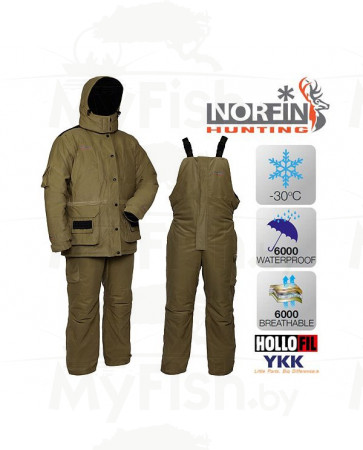 Костюм зимний NORFIN Hunting Wild Green, L, арт.: 729003-L