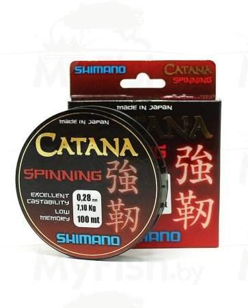 Леска монофильная Shimano Catana Spinning 100 m, арт.: CATSP100
